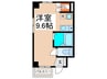 サンセ－ル 1Rの間取り