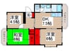 メゾンコグレ 3DKの間取り