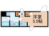 プティレスト南常盤台 1Rの間取り