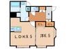 プチハウス 1LDKの間取り
