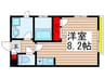 プレスティア市川 1Rの間取り