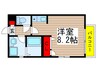 プレスティア市川 1Rの間取り