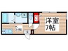 アージュドール新検見川 1Kの間取り