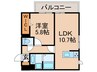 オークリーフ三郷Ａ 1LDKの間取り