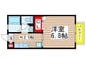 シャトーＮ 1Kの間取り