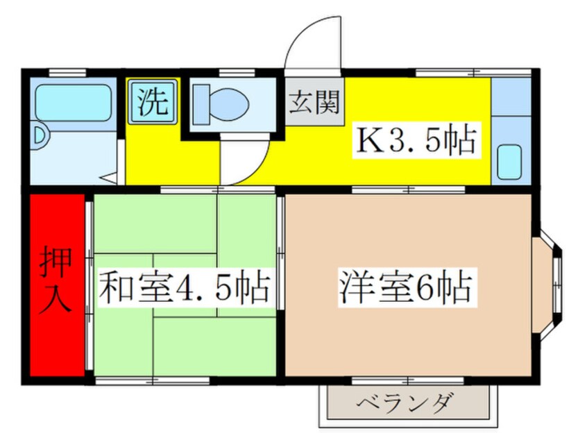 間取図 メイプル　ハウス