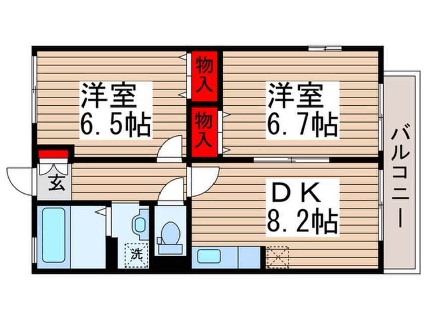 間取図 ハイム　シンフォニアＡ