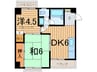 ヴィラコート用賀 2DKの間取り