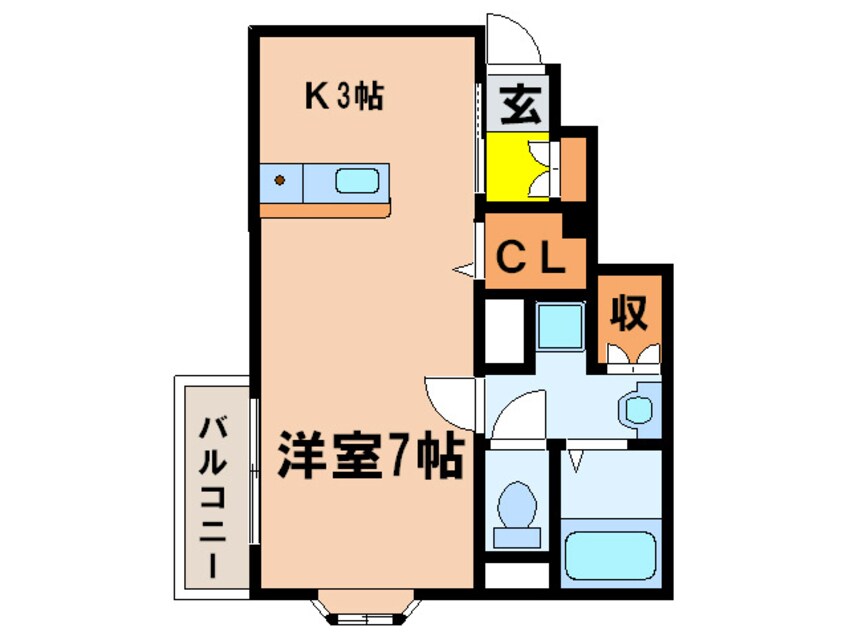 間取図 アム－ル新町