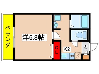 間取図 アム－ルソレイユ