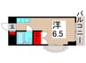 エレガンス綾瀬５ 1Rの間取り