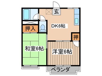 間取図 コ－ポ冨士