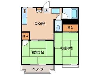 間取図 コ－ポ冨士