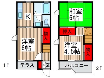 間取図 グリ－ンパ－クＢ棟