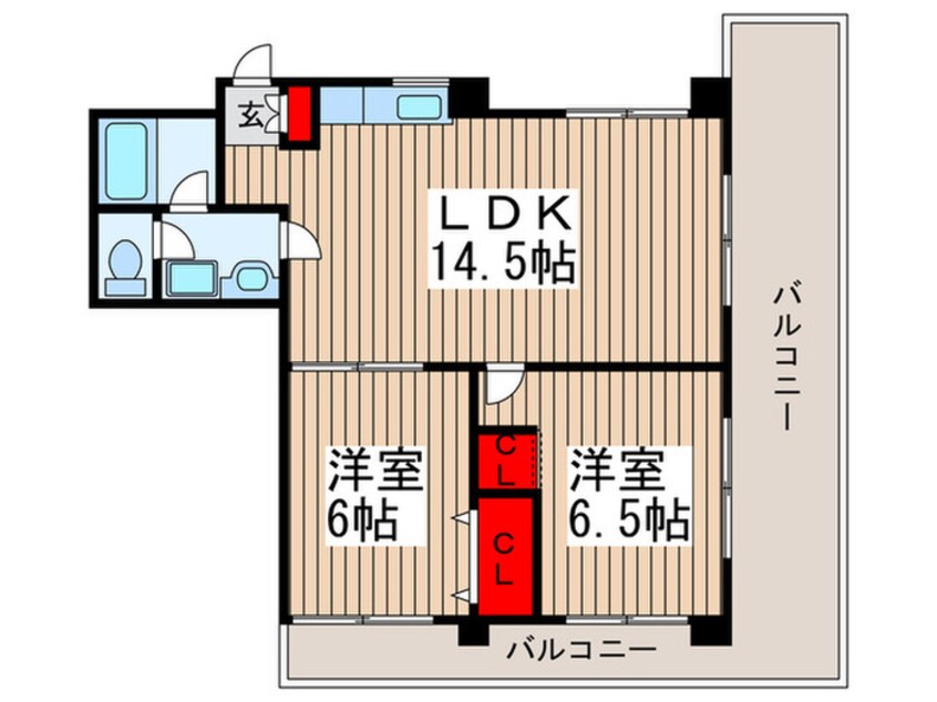 間取図 ハイツ西川