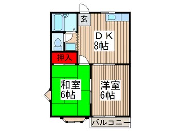 間取図 メゾン日の出Ⅱ