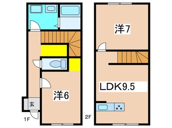 間取図 和ﾓﾀﾞﾝﾃﾞｻﾞｲﾅｰｽﾞ風ﾌﾙﾘﾉﾍﾞ戸建