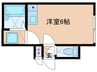 フォンターナ相模大野 1Rの間取り