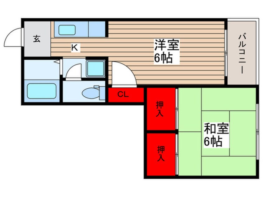 間取図 カトレヤ３