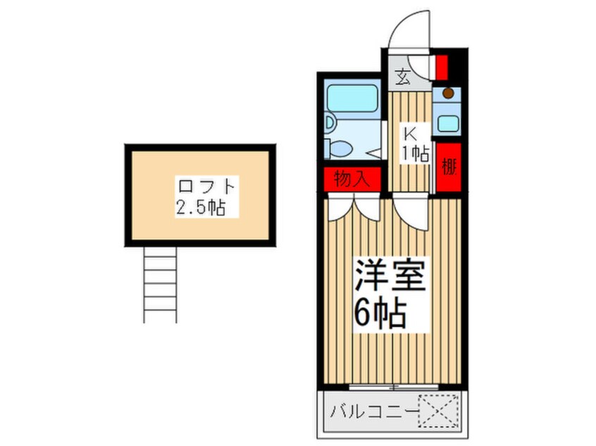 間取図 パ－クサイド朝霞Ａ