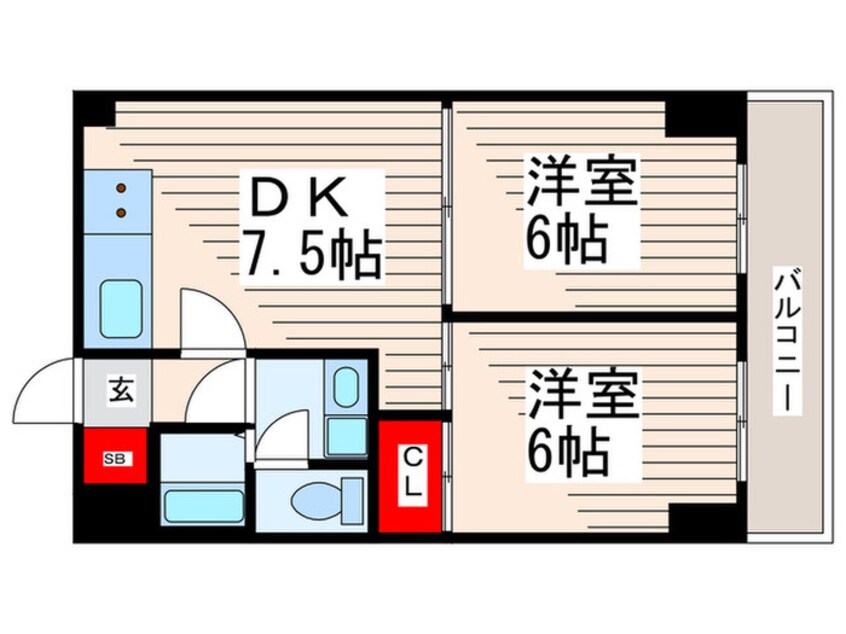 間取図 エスポワ－ルⅠ