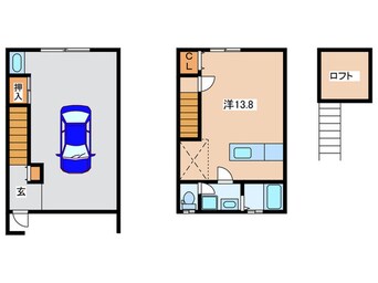 間取図 Garage House KK