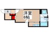アレッジオK 1Rの間取り
