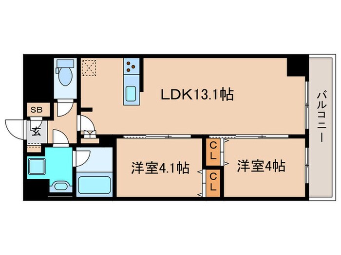 間取り図 S-RESIDENCE王子enable