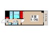 ハピネス石井 1Kの間取り