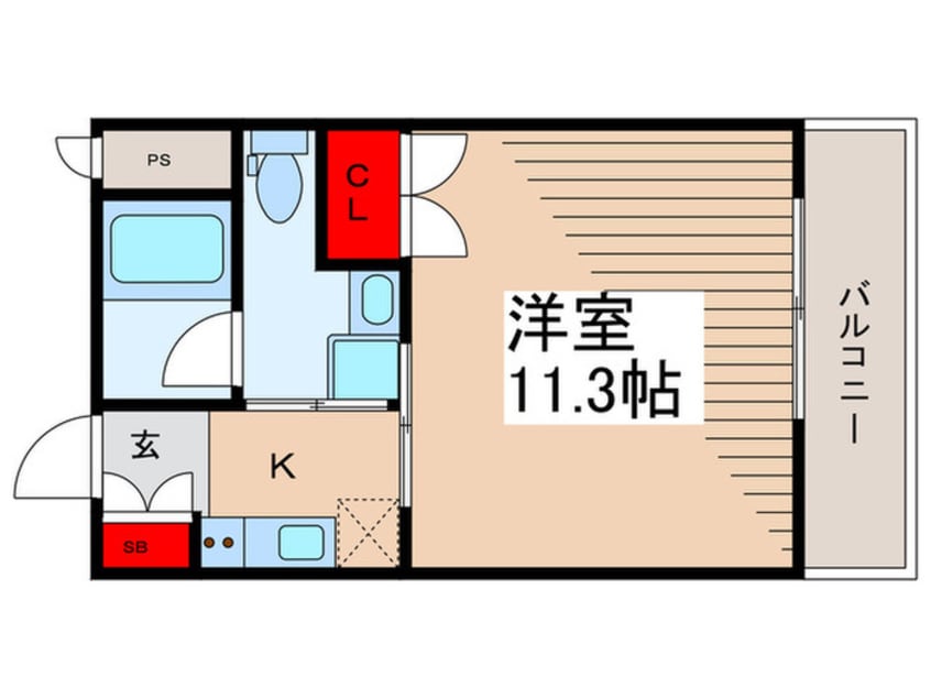 間取図 オーベルジュ日本橋(505)