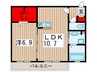 グランデＡ 1LDKの間取り