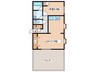 COMFORT八王子 1LDKの間取り