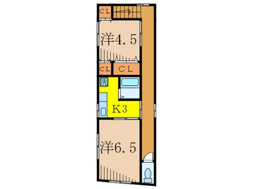 間取図 コーポ原田