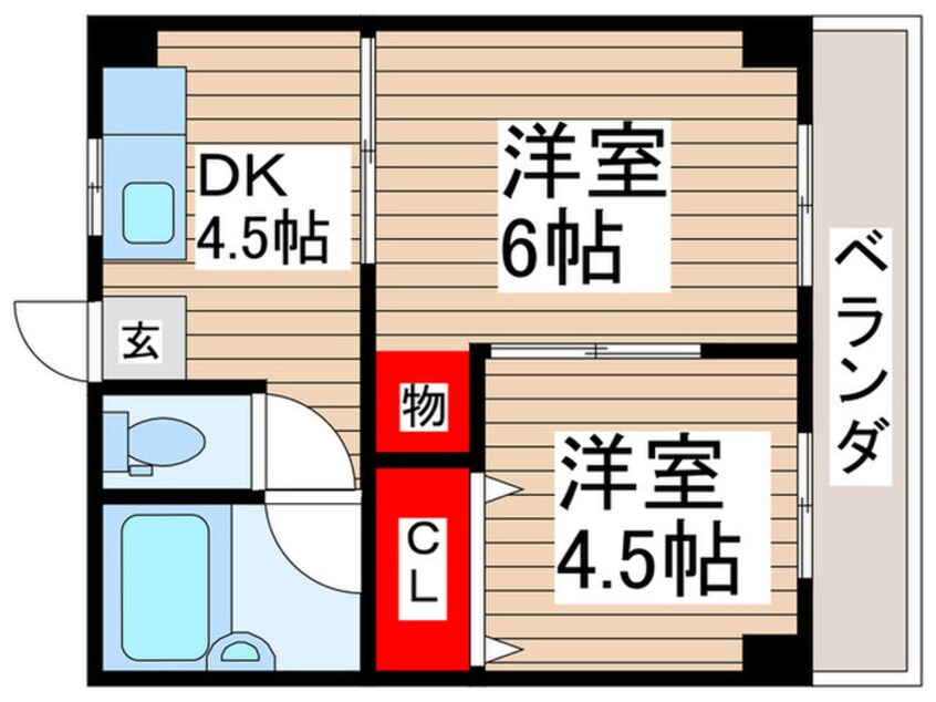 間取図 第２田中マンション（２Ｆ）