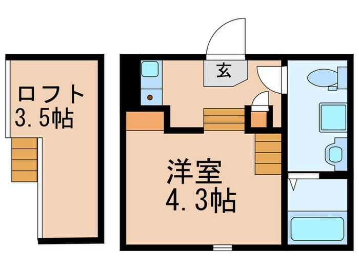 間取り図 ハーモニーテラス関町北