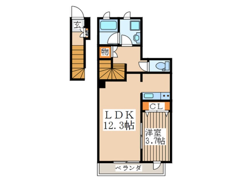 間取図 ヴィラ　ボヌール