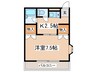 シャトレー文京 1Kの間取り