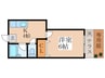 吉井荘 1Kの間取り