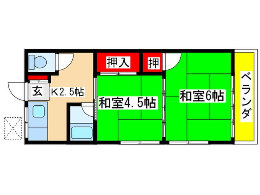 間取図 ライフ２５