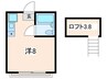 エコウィズ羽沢 1Rの間取り