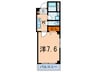 ラボム 1Kの間取り