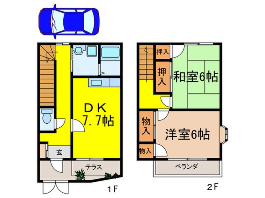 間取図 タウンハウスオルビア