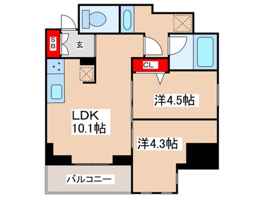 間取図 アーバネックス錦糸公園