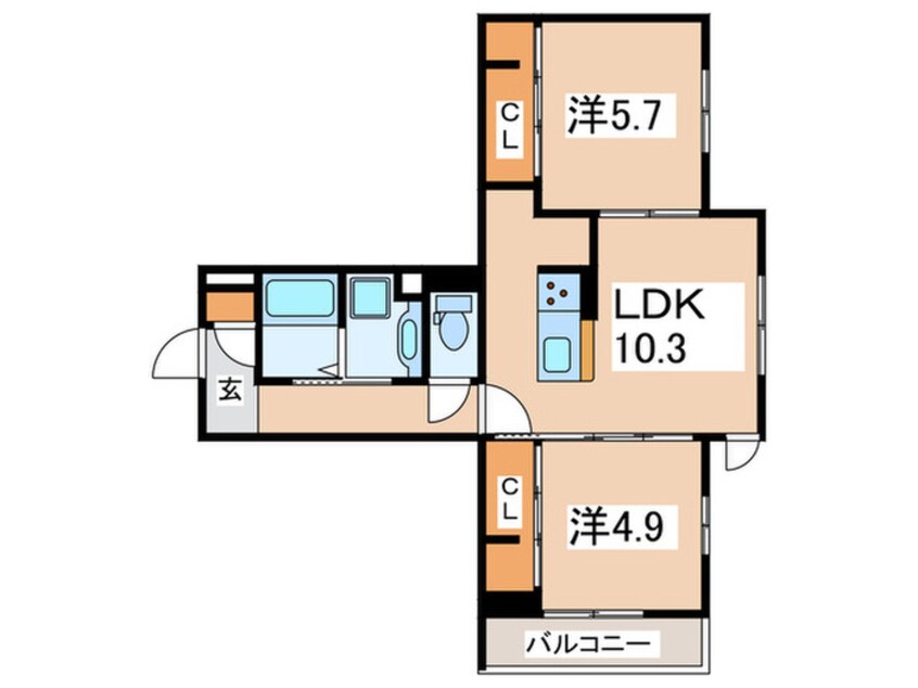 間取図 GRAND湘南　A棟