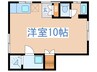 グリーンコート 1Rの間取り