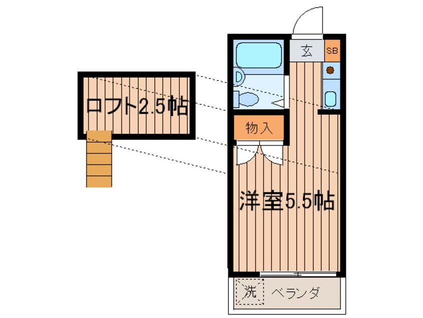 間取図 サンプレイス東大和