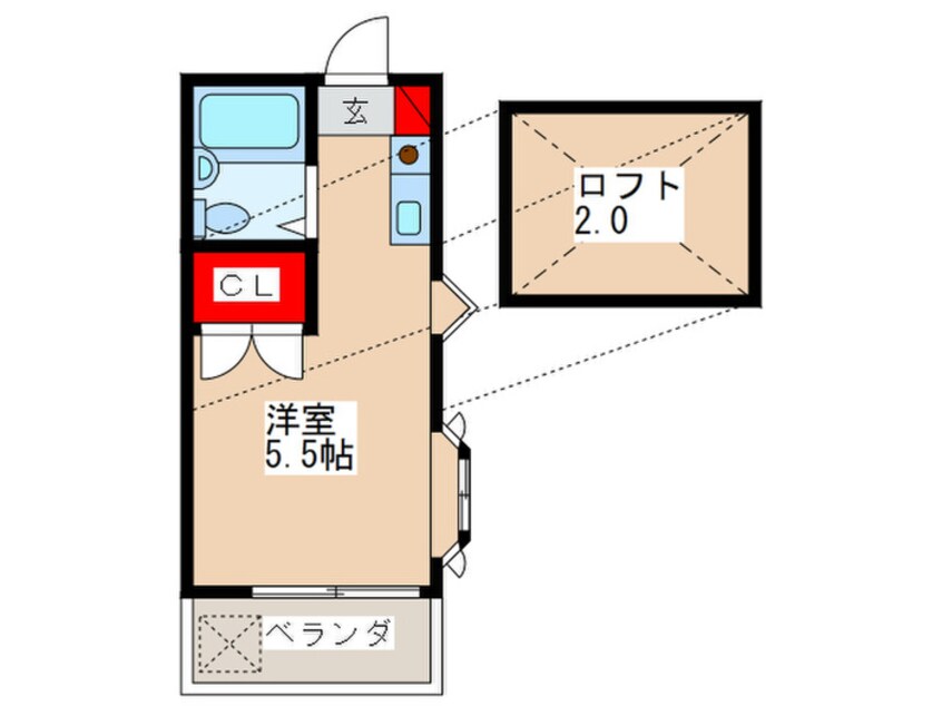 間取図 サンプレイス東大和