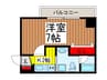 アルファコート西川口13 1Kの間取り
