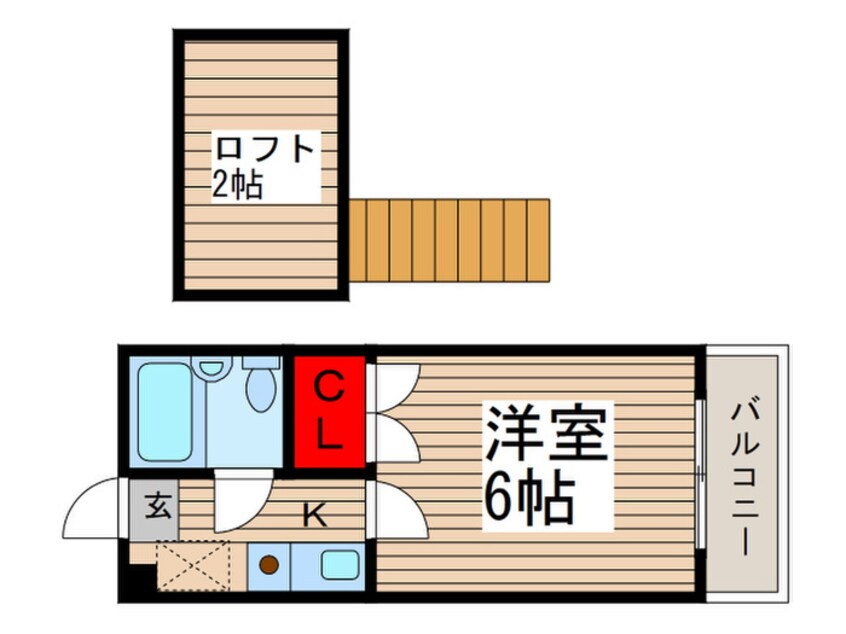 間取図 ジュネパレス新松戸901Ｂ