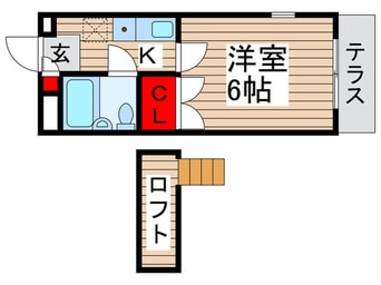 間取図 ジュネパレス新松戸901Ｂ
